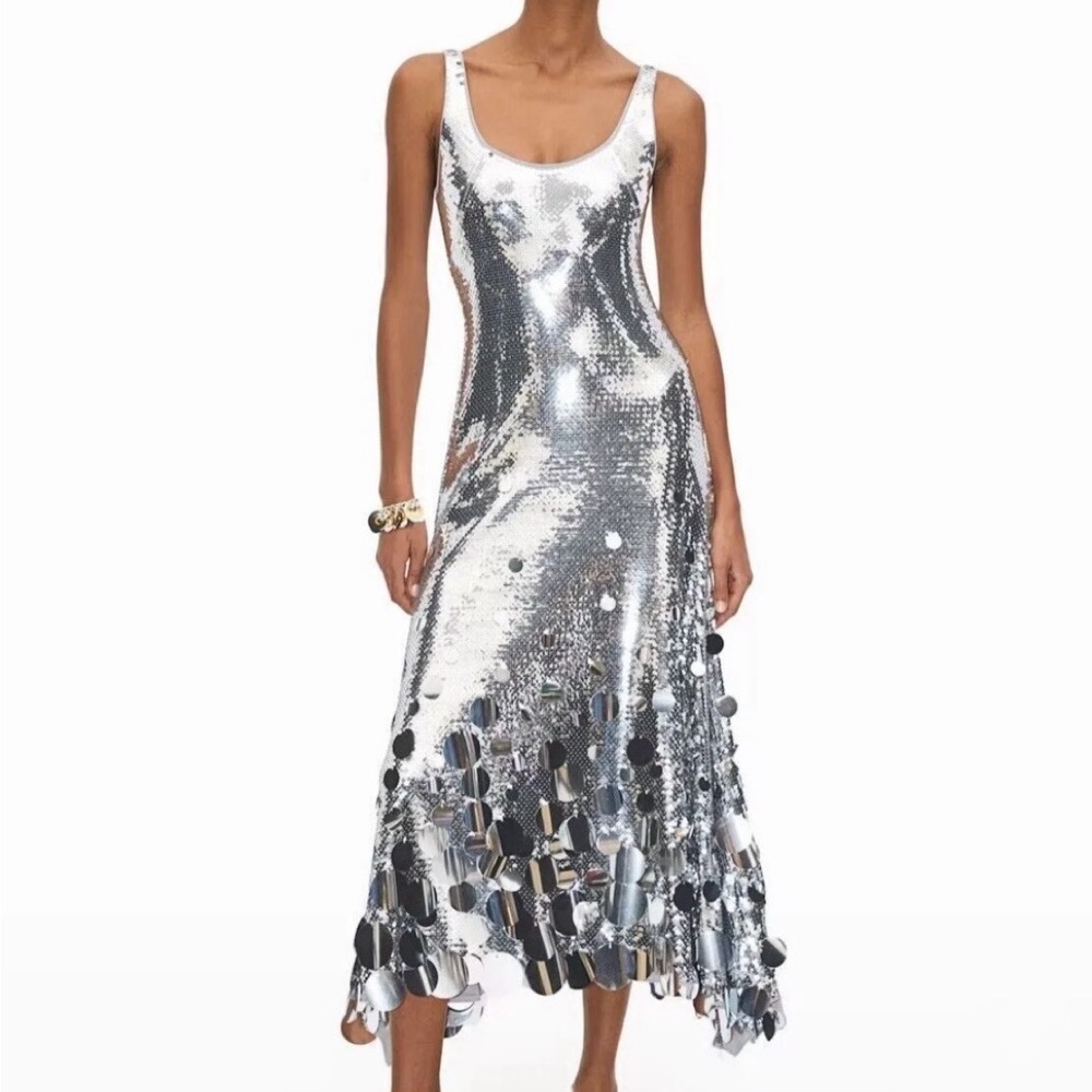 NEW WITH TAGS Paco Rabanne H&M sequin dress